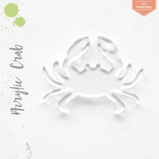 UV Printing Acrylic Keychains Crab