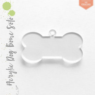 UV Printing Acrylic Keychains Dog Bone Soto