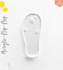 UV Printing Acrylic Keychains Flip Flop