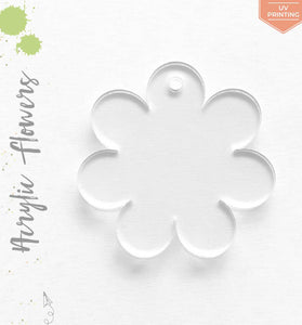 UV Printing Acrylic Keychains Flower