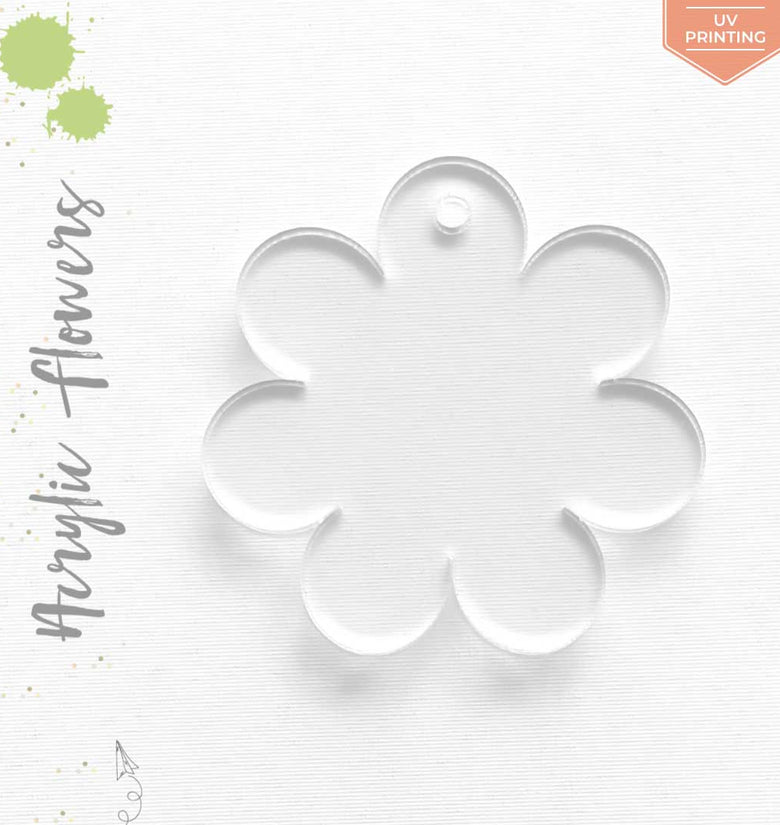 UV Printing Acrylic Keychains Flower