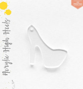 UV Printing Acrylic Keychains High Heels
