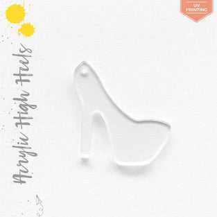 UV Printing Acrylic Keychains High Heels
