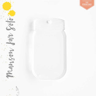 UV Printing Acrylic Keychains Mason Jar Soto