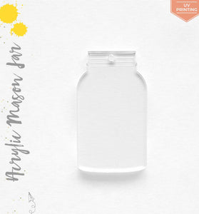 UV Printing Acrylic Keychains Mason Jar