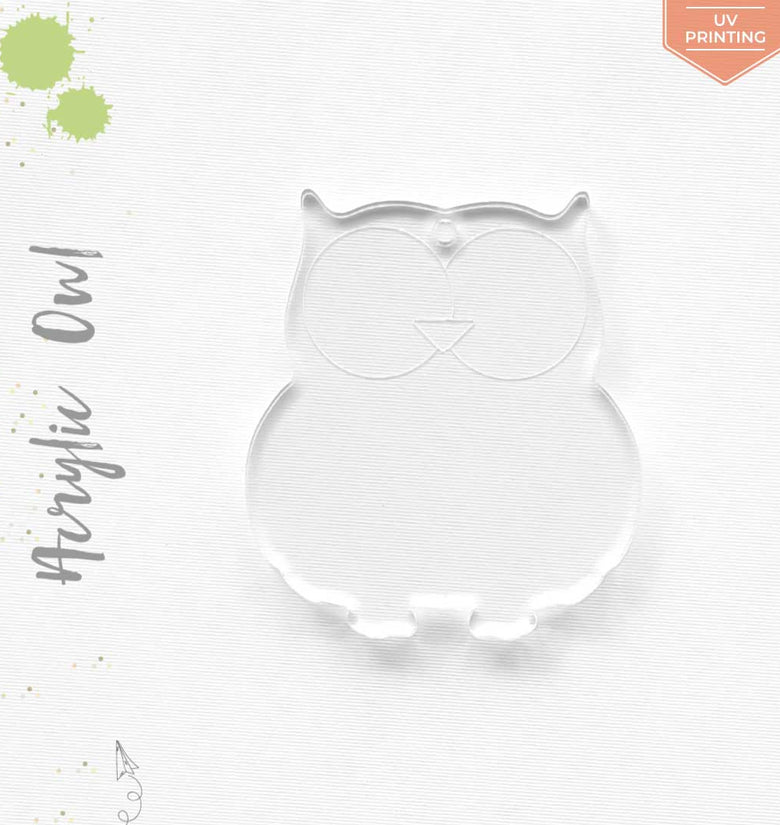 UV Printing Acrylic Keychains Owl