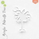 UV Printing Acrylic Keychains Palmetto Tree