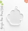 UV Printing Acrylic Keychains Paw Print Soto