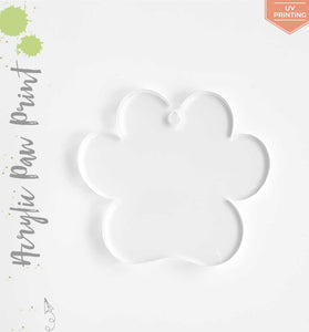 UV Printing Acrylic Keychains Paw Print