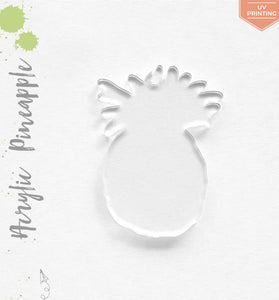 UV Printing Acrylic Keychains Pineapple