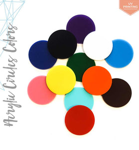 UV Printing Acrylic Circle Colors (Package.Price)