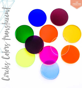 UV Printing Acrylic Circle Translucent Colors (Package.Price)