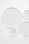 UV Printing Acrylic Circles Clear 1/16" or 1/8" (Package.Price)