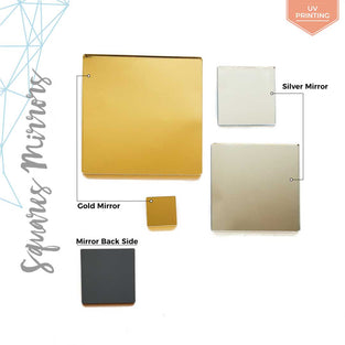UV Printing Acrylic Square Mirror (Package.Price)