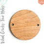 UV Printing Wood Circles With Two Holes 3/16" Thick (Package.Price)