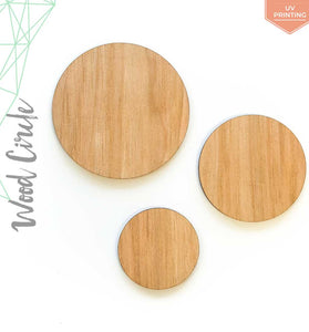 UV Printing Wood Circles 3/16" Thick (Package.Price)