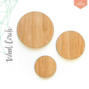 UV Printing Wood Circles 3/16" Thick (Package.Price)