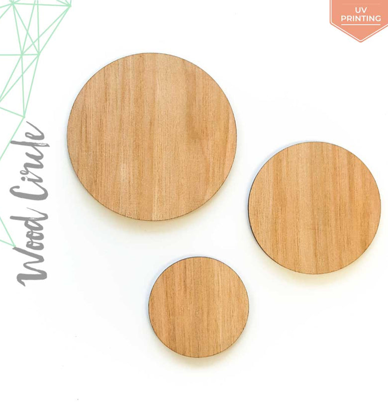 UV Printing Wood Circles 3/16