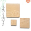 UV Printing Wood Square 3/16" Thick (Package.Price)
