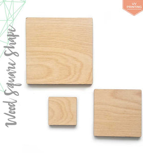 UV Printing Wood Square 3/16" Thick (Package.Price)