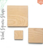 UV Printing Wood Square 3/16" Thick (Package.Price)