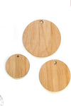 UV Printing Wood Circles With Hole 3/16" Thick (Package.Price)