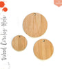 UV Printing Wood Circles With Hole 3/16" Thick (Package.Price)