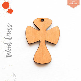 UV Printing Wood Keychain Cross (Package.Price)