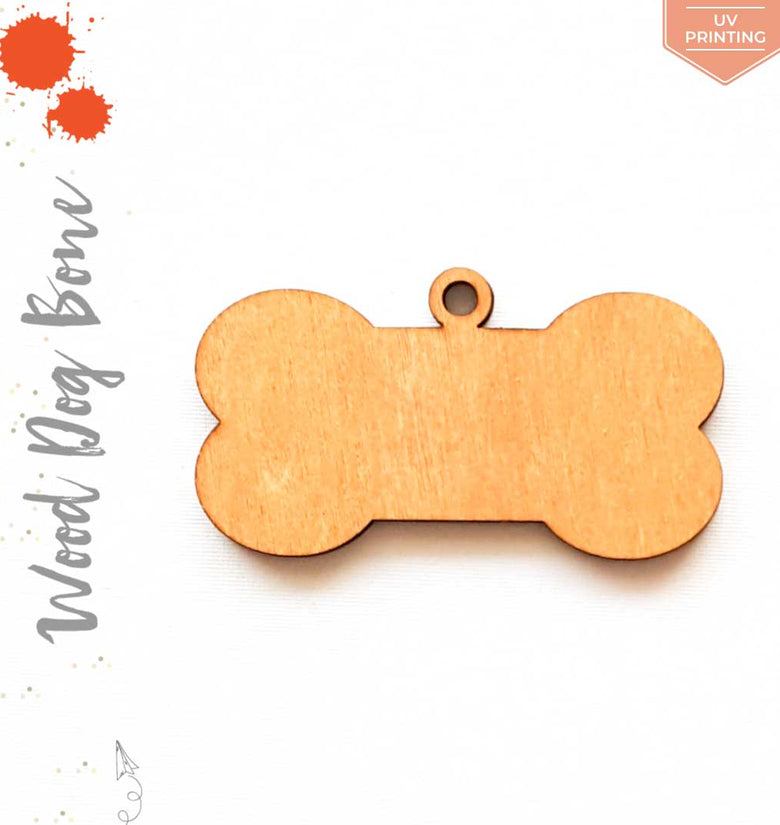 UV Printing Wood Keychain Dog Bone Soto (Package.Price)