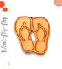 UV Printing Wood Keychain Flip Flop Pair (Package.Price)