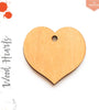 UV Printing Wood Keychain Hearts Center Hole (Package.Price)