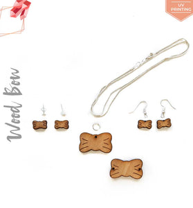 UV Printing Wood Jewelry Bow (Package.Price)