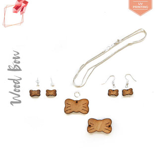 UV Printing Wood Jewelry Bow (Package.Price)