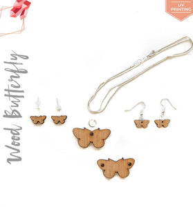 UV Printing Wood Jewelry Butterfly (Package.Price)
