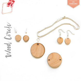 UV Printing Wood Jewelry Circles (Package.Price)
