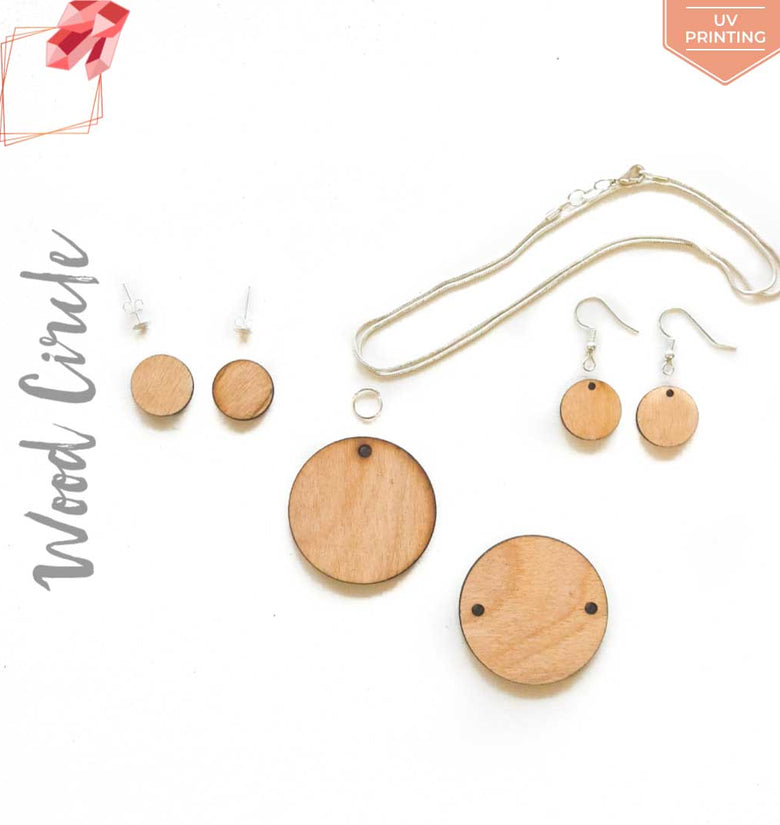 UV Printing Wood Jewelry Circles (Package.Price)