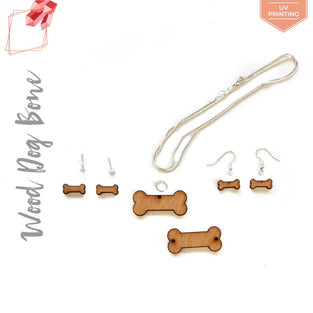 UV Printing Wood Jewelry Dog Bone (Package.Price)