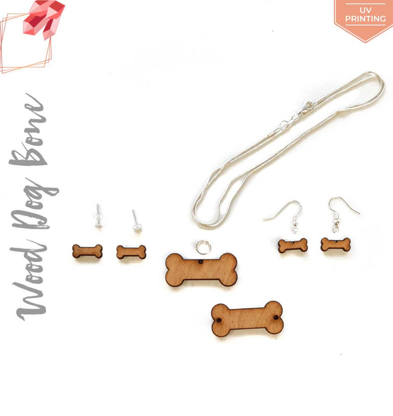 UV Printing Wood Jewelry Dog Bone (Package.Price)