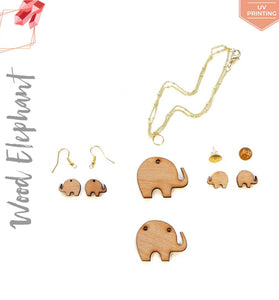 UV Printing Wood Jewelry Elephant (Package.Price)