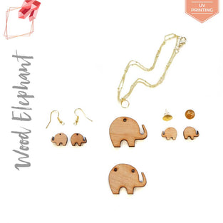 UV Printing Wood Jewelry Elephant (Package.Price)