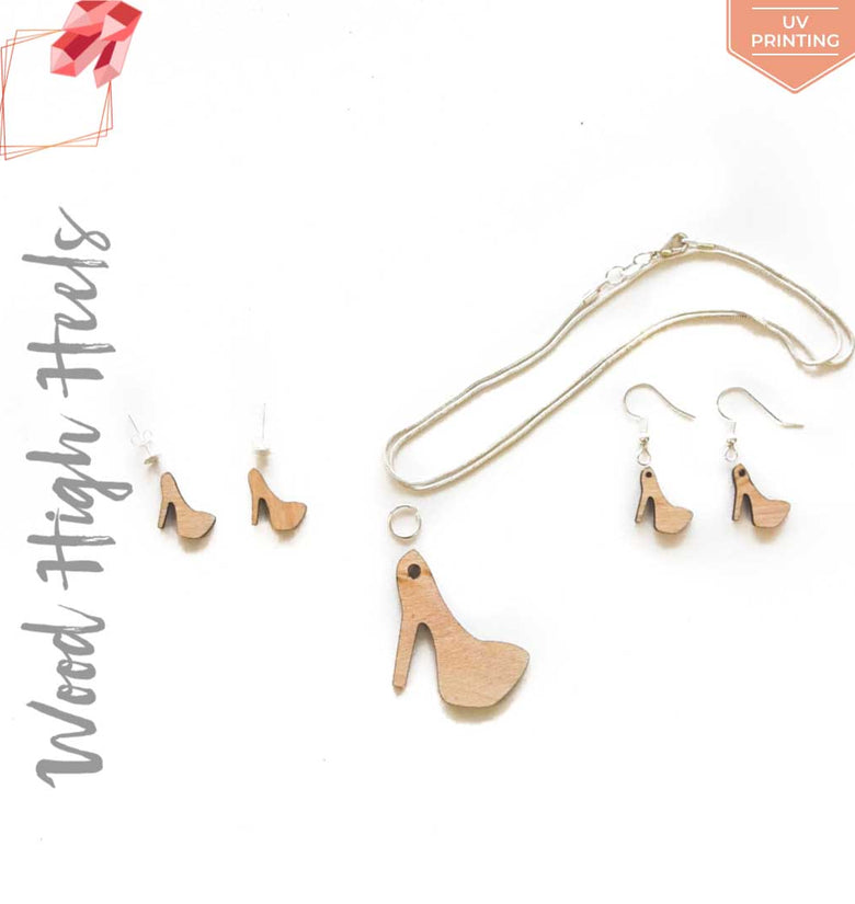 UV Printing Wood Jewelry Heels (Package.Price)