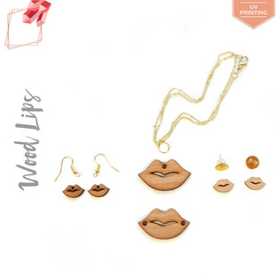 UV Printing Wood Jewelry Lips (Package.Price)