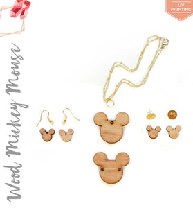 UV Printing Wood Jewelry Mouse Head (Package.Price)