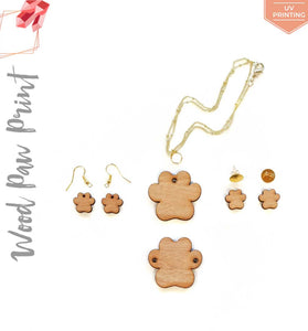 UV Printing Wood Jewelry Paw Print (Package.Price)