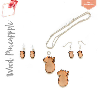 UV Printing Wood Jewelry Pine Apple (Package.Price)