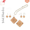 UV Printing Wood Jewelry Rhombus (Package.Price)