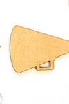 UV Printing Wood Keychain Megaphone (Package.Price)