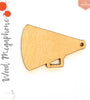 UV Printing Wood Keychain Megaphone (Package.Price)