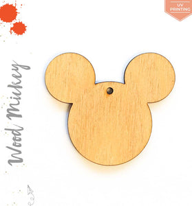 UV Printing Wood Keychain Mouse Head (Package.Price)