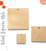 UV Printing Wood Square 3/16" Thick With Hole (Package.Price)